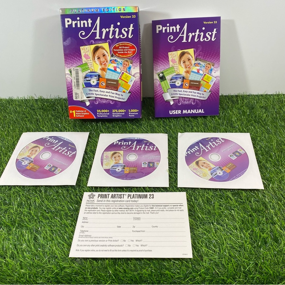 Print Artist Platinum 23 Software Set Windows 7, XP, and Vista